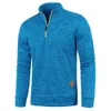 Neue Männer Fleece Rollkragen Swewatshirts Mantel Halb Reißverschluss Rollkragen Warme Pullover Qualität Männlich Gestrickte Wollpullover Größe S-5XL b6CC #