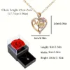 Naszyjnik wiszący mama w kształcie serca z Rose Gift Box odpowiedni na urodziny mamusi Romantyczny prezent 2023 Nowy moda luksusowa biżuteria Zirocn 240328