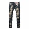 Mens inverno jeans hip hop rock uomo pant abiti firmati 2018 pantal jean homme Distred strappato denim biker jeans masculino m0z1 #