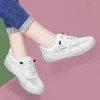 Freizeitschuhe Sommer Damen Vintage Vulkanisierte Sneakers Plateauschuhe Flache Damen Mesh Atmungsaktive Wanderschuhe Fahren Im Freien