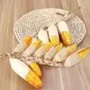 Decorative Flowers 3 Pcs Simulated Corn Hanging Skewers Ornament Fake Decorations Vegetable Foam Lifelike Artificial