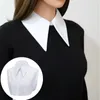 Papillon da donna colletto finto per abito in maglia cappotto decorazione camicia a collo a punta staccabile solida accessori per abbigliamento da uomo unisex