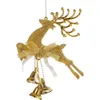 Simulação Moose Bell 20Cm Elk Shape Tree Decoration Ornaments Decorações de Natal Pingente s