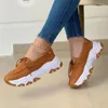 Sapatos casuais mulher tênis outono plataforma respirável andando rendas feminino vulcanizado moda diária esporte feminino