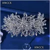 Hårklämmor Barrettes HNCCX Bridal Fl Rhinestone pannband Luxury Crown HeadDress Ornaments Princess Fashion Party Accessories CP426 DRO OTT8H