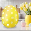 Party Decoration Yard Easter Egg Colorful Ornament för Garden Hanging Dot Print Holiday Outdoor Decor