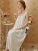 Women's Sleepwear Summer Victorian Nightgowns Ruffles Cotton Lace Hollow Out Nightdress Women Sweet Girls Vintage Princess Sexy Loose