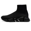 Chaussette chaussures designer hommes chaussures de sport femmes vitesse formateur chaussettes bottes vitesses chaussures coureurs baskets tricot femmes 1.0 2.0 marche triple noir blanc rouge dentelle formateurs