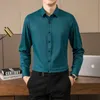 Browon Brand Office Work Shirts For Men 2024 Spring Autumn LG Sleeve Regular Fit Mens Shirts Busin Casual Solid Clothes Men y4re#