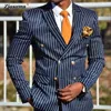 Man Casual Suit Blazer Autumn Town-Down Kurtka Men Business Pasped Print Płaszcz Modna Modna Opieki Obiorowe Zakręcowe 240314