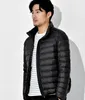 Winter Heren Donsjack Ultra Licht Donsjack Mannen Windjack Veren Jas Man Lichtgewicht Draagbare Warme Jas Homme m9bk #