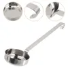 Cucharadas de pizza salsa cuchara cocina con cucharada para acero inoxidable mango largo sopa de metal extendido revuelo porción de revuelo