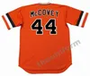 San Francisco GAYLORD PERRY MIKE KRUKOW DARRELL EVANS DAVE DRAVECKY WILLIE McCOVEY ROD BECK TIM LINCECUM BARRY ZITO Throwback-honkbalshirt voor heren, 1969-2002, S-5XL