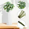 Flores decorativas decoram plantas falsas interior artificial trevo ramo flor de seda buquê diy hastes