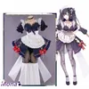 Stokta Uwowo MA Cosplay Maid Costume Oyunu Genshin Etki Cosplay Fanart Özel Ma Maid Ver Kostüm Kız Çocuk Kıyafetleri U1XA#