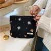 Cosmetic Bags Japanese Makeup For Women Travel Bag Corduroy Organizer Case Young Lady Girls Make Up Necessaries Clutch