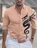 Męska dolna koszulka Wzór Stern Broadder V SCEC 3D Outdoor Street LG Rękaw z nadrukiem Sport Sports Casual Plus Size Shirt Q5ro#