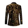 mens Black Shiny Gold Sequin Glitter Embellished Blazer Jacket Nightclub Prom Suit Red Costume Homme Stage Clothes For Singers C3n9#