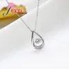 Pendentifs Grande Promotion 925 en argent Sterling goutte d'eau pendentif collier pour femmes filles scintillant cristal bijoux cadeau