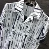 2024 Zomer Herfst Shirt Herenmode Bedrukt Shirt Casual Knoop Korte Mouw Hawaiiaans Shirt Set Strand Designer Jurk Shirt Maat M-3XL #025