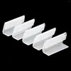 Frames 25pcs Mini Sign Display Holder Price Card Tag Plastic Advertising Clip Name Label Counter Top Stand 20 40mm