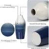 Vasos azul decorativo fazenda presente ideal para decoração de dia dos namorados vaso de cerâmica