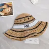 Chapeaux de paille de créateur pour femmes, casquettes de voyage à la mode, chapeau seau en Crochet respirant, chapeaux de plage