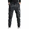 Calças casuais masculinas streetwear camoue sweatpants secagem rápida roupas masculinas tendência coreano harem calças dos homens diariamente calças soltas d4Qb #