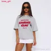 Frauen T-Shirt-Designer 2024 Neues großer Spring-Unisex-T-Shirt-Set mit losen Boden