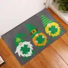 Carpets St. Patrick's Day Welcome Doormats Irish Gnomes Shamrock Floor Mat Home Festival Decor Carpet Living Room