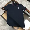 Moda masculina camisa polo marca de luxo designer polo camiseta verão moda respirável manga curta flip colarinho casual topo