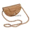 10A Bolsas de Ombro Fasion andmade pulseira de raiz de bambu tecelagem de bambu ollow literária mini flip pone bolsa femininaH24131