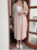 カジュアルドレスフィットシンリング韓国ファッション特大シャツドレスボタンアップしっかりとゆるい中央銀行の長い女性BFスタイルベスティドス