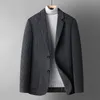 2024-Nya mäns FI Casual Slim-Fit Gentleman Korean Versi of Busin Wool Woman Evening Dr Officiating Wedding Blazer L7LF#