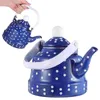 Servis uppsättningar Ancient Bell Pot Tea Hettles Stovetop Ceramics Whistling Emamel Cold Rolled Steel Plate Kitchen