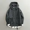 Veste Vintage pour hommes, automne nouveauté, Streetwear, High Street, Cargo, ample, fermeture éclair, manteau décontracté, à capuche, v51b #