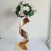 Dekoracja imprezy Gold Flower Road Metal Metal Wedding Table Centerpieces