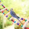 Outros suprimentos de pássaros Papagaio escada balanço de madeira para periquito escalada brinquedos corda gaiola acessórios