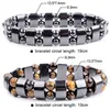 Bangle Nature Yellow Tiger Eye Hematite Beads Armband Therapy Health Care Magnet Men's Jewelry Charm Bangles Gifts For Man2296
