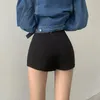 sexy split shorts rok dames kantoor dames pak rok zomer nieuwe zwarte mini a-lijn broek rok hoge taille wijde pijpen shorts 68Fi #