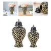 Bottiglie portaoggetti Vaso in ceramica con display in porcellana, barattolo di zenzero per serbatoio, soggiorno, ufficio