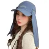 Boll Caps Women Cool Baseball Hat For Girls Sunshades Sports With Neck Flap Justerbar Summer Wear Unisex