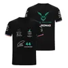 T-shirts pour hommes F1 Forma One T-shirt 44 Lewis 63 George Russell Fan Jersey respirant Summer Tshirt Amg Petronas Edition Enfants Drop Othjv