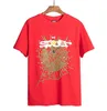 2024 NEW SP5DER MENS TEESデザイナーメンズレッドスパイダーメンズTシャツヤングタグエンジェルTシャツメンレディースTシャツ刺繍スパイダーWeb EursizeS/M/L/XL