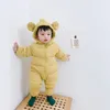 Daunenmantel koreanischen Stil geboren Baby Overall Kinder Bär Strampler mit Kapuze Kinder Jungen Kleidung Winter Säuglingskleidung Kleinkind Outfit
