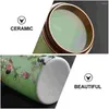 Storage Bottles Enamel Tea Portable Can Canister Container Jars Ceramic Holder Candy