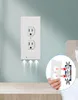 غطاء المكونات LED Night Light Pir Motion Sensor Lights Angel Wall Wall Outlet Room Bedroom Bathroom Lamp9603161