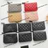 Designer wallet mini handbag New Genuine Leather Lingge Handheld zipper Bag Cowhide Change Camellia Womens Small Card bag Key pocket coin wallet