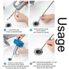 Bath Accessory Set Snake Manual Drain Cleaner Auger Remover Stainless Steel Plumbing Clog For Kitchen Sink Bathroom Tub