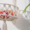 Paniers Panier suspendu en macramé à 3 niveaux, style Boho, support de plantes à fleurs, panier de fruits suspendu pour la cuisine, décoration intérieure et extérieure